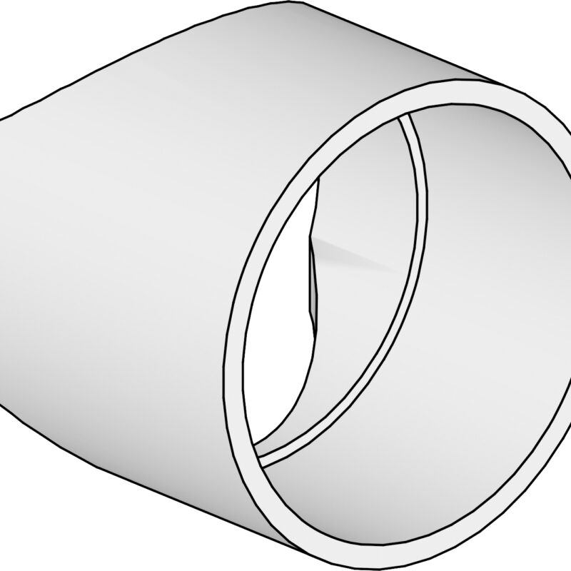 ISO-Rauchrohranschluss Ø 160 mm bis 200 mm