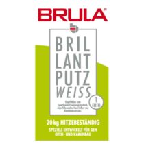 Brula Brillantputz 1 mm weiß 20 kg  - Ofenputz -Körnung: 1 mm - Verarbeitungszeit 60 min - bis 300°C