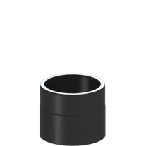 Jeremias Ofenrohr ISO-Line Black - Längenelement 150 mm - Gedämmtes Ofenrohr