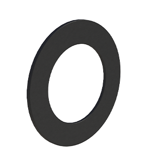 Jeremias Ofenrohr ISO-Line Black - Wandrosette 55 mm