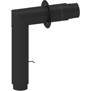 Jeremias Ofenrohr ISO-Line Black - Winkelrohr-SET
