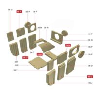 Olsberg Schamotte-Set Profi W 12 mit ABF