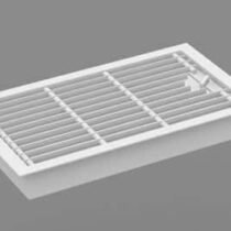 CB-tec Deckengitter 39 x 27 cm - Warmluftgitter verstellbar - Freier Querschnitt: 430 cm² - Einbaumaß: 365 x 245 mm