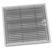 CB-tec Deckengitter 49 x 49 cm - verstellbar - Außenmaß: 490 x 490 mm - Einbaumaß: 465 x 465 mm - freier Luftquerschnitt: 1200 cm²