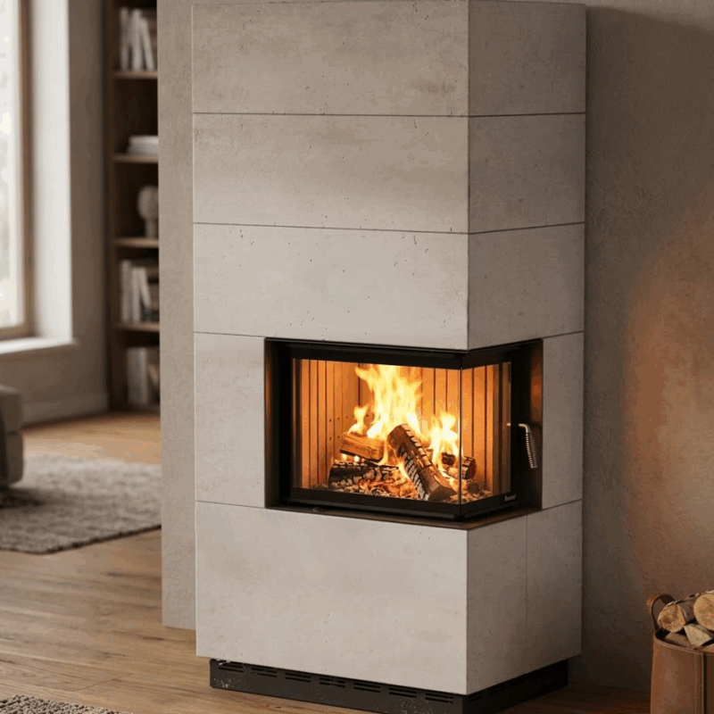 Brunner Eckkamin, BSK 12 - Wasser Kessel Eck 42/57/30 - Bausatz