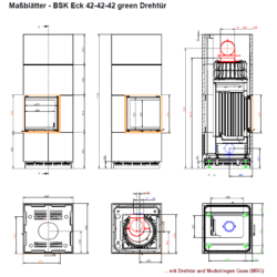 BSK Eck 42-42-42 green Maße
