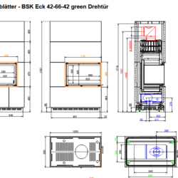 BSK Eck 42-66-42 DTL Maße