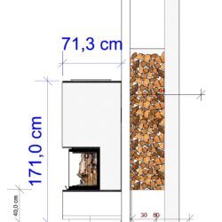 Brunner Panoramakamin 45-4545 Ofen