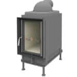Brunner Kachelofeneinsatz HKD 2.2 XL Flachglas - Blendrahmen schwarz