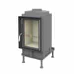 Brunner Kachelofeneinsatz HKD 2.2 k Flachglas - Anbaurahmen schwarz