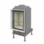 Brunner Kachelofeneinsatz HKD 2.2 k Flachglas - Blendrahmen Edelstahl