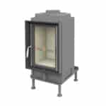 Brunner Kachelofeneinsatz HKD 2.2 k Flachglas - Blendrahmen schwarz