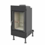 Brunner Kachelofeneinsatz HKD 2.2 k Flachglas - Frontplatte Stahl schwarz 48 x 83 cm