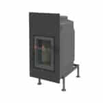 Brunner Kachelofeneinsatz HKD 6.1 - Frontplatte Stahl schwarz 42 x 79 cm
