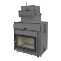 Brunner Kachelofeneinsatz wasserführend HKD 7 SK mit EAS
