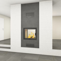 Lina TV Tunnelkamin Design Ofen Ambiente 1
