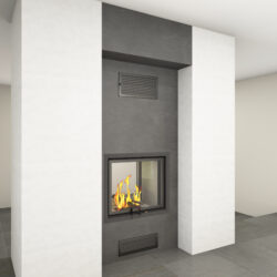 Lina TV Tunnelkamin Design Ofen Ambiente