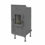 Brunner Kachelofeneinsatz WFr 25 für Holz und Kohle - 830 x 480 mm
