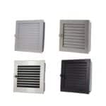 CB Warmluftgitter 23 x 23 cm verstellbar - schwarz