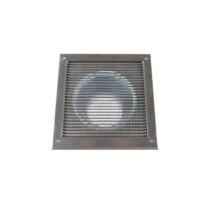CB-tec Außenluftgitter - schraubbar - Mit Rohr-Stutzen - 23 x 23 cm - Luftquerschnitt: 116 cm²