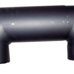 Rauchrohrdoppelbogen 145 mm mit Putztüre