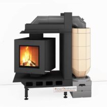 Brunner Kachelofeneinsatz Drehfeuer mit MSS