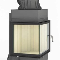 Kamineinsatz Brunner Eck-Kamin 57/52/52, Drehtür