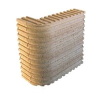 Brula Waffeleckstein 45 abgerundet R70 (90° Ecke)