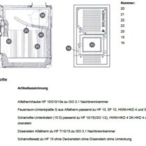 Brunner Schamottesatz HF 10