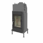 Brunner Kachelofeneinsatz wasserführend HKD 2.2 k SK - Frontplatte Guss 48 x 83 cm