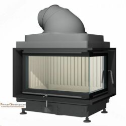 Kachelofenheizeinsatz Brunner HKD 11, Glas front/rechts