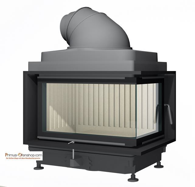 Kachelofenheizeinsatz Brunner HKD 11, Glas front/rechts