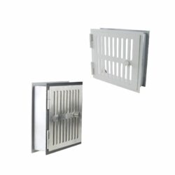 CB-tec Rohrtüre 1-türig 23 x 23 - Warmhaltefach - verstellbar - Außenmaß: 230 x 230 mm - Einbaumaß: 225 x 217 mm - freier Luftquerschnitt: 400 cm²