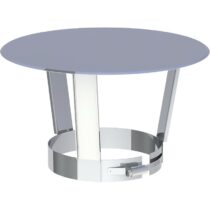 Jeremias DW ECO 2.0 - Regenhaube zum Klemmen - Schornstein - Edelstahl