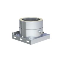Jeremias DW ECO 2.0 - Grundplatte mit Kondensatablauf seitlich - Edelstahl - Schornstein-Grundplatte