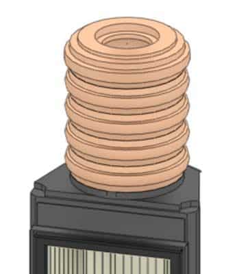 MAS Modul Aufsatz Speicher 440/4o für Brunner Kamine