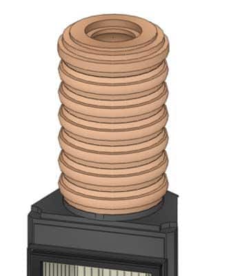 MAS Modul Aufsatz Speicher 440/6o für Brunner Kamine