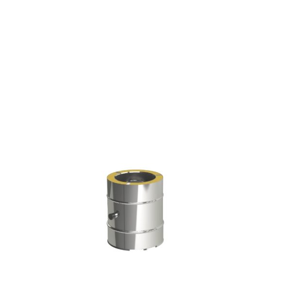Edelstahlschornstein Messelement 1/2 L=250 mm