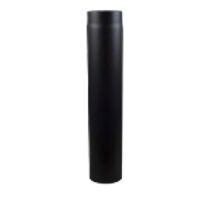 Muldenthaler Rauchrohr eingezogen 750 mm lang schwarz