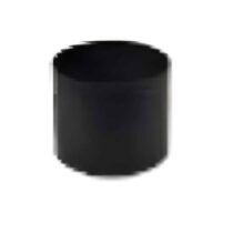 Muldenthaler Rauchrohr mit Kondensatring 130 mm lang schwarz