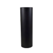 Muldenthaler Rauchrohr mit Kondensatring 500 mm lang schwarz
