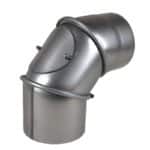Muldenthaler Rauchrohrbogen 0-90° drehbar mit Tür - 120 mm