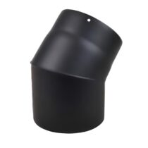 Muldenthaler Rauchrohrbogen 45° schwarz fix geschweißt