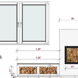 raumluftunabhängiges Gerät mit DIBt-Zulassung, 5,2kW Kamin Ambiente Massblatt