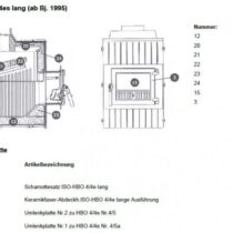 Brunner Schamottesatz HBO 4 lang