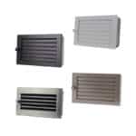 CB Warmluftgitter 25 x 15 cm verstellbar - schwarz